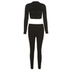 Reverse Wear Design Sense High Waist Slim Breathable Leisure Sports Suit