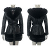 Fashion Women Leather Coats Jackets Ladies Jacket Black