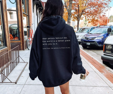 Every Thing Will Be Okay Creative Letter Hoody Female Casual Pocket Hoodie Fashion Loose Clothes Warm Comfortable Pullover