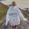 Every Thing Will Be Okay Creative Letter Hoody Female Casual Pocket Hoodie Fashion Loose Clothes Warm Comfortable Pullover