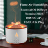 New Creative Ultrasonic Essential Oil Humidifier Volcano Aromatherapy Machine Spray Jellyfish Air Flame Humidifier Diffuser