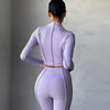 Reverse Wear Design Sense High Waist Slim Breathable Leisure Sports Suit