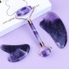 Amethyst Roller Set Heart Shaped Gua Sha Massager